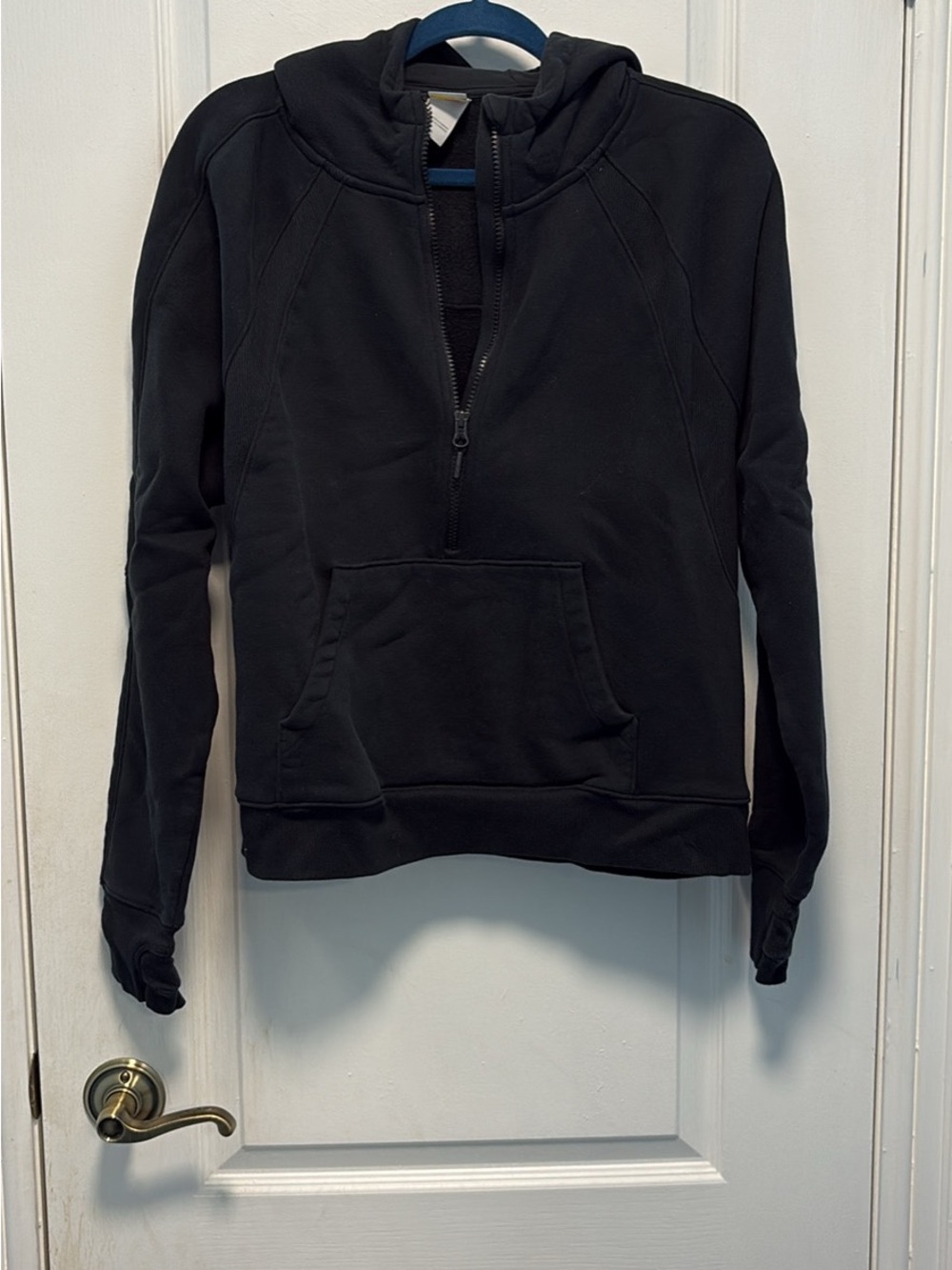 Lole Black Half-Zip Hooded Sweater